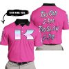 TOO OLD TO RIDE TOO SLOW TO DIE - CUSTOM NAME - KAWASAKI - PINK 1 - POLO SHIRT