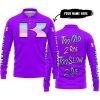 TOO OLD TO RIDE TOO SLOW TO DIE - CUSTOM NAME - KAWASAKI - PURPLE - LONG SLEEVE POLO SHIRT