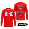 TOO OLD TO RIDE TOO SLOW TO DIE - CUSTOM NAME - KAWASAKI - RED - JERSEY