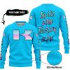 TOO OLD TO RIDE TOO SLOW TO DIE - CUSTOM NAME - KAWASAKI - SKY BLUE - SWEATER UGLY