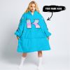 TOO OLD TO RIDE TOO SLOW TO DIE - CUSTOM NAME - KAWASAKI - SKY BLUE - OODIE BLANKET HOODIE