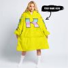 TOO OLD TO RIDE TOO SLOW TO DIE - CUSTOM NAME - KAWASAKI - YELLOW - OODIE BLANKET HOODIE