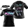 TOO OLD TO RIDE TOO SLOW TO DIE - CUSTOM NAME - KTM - BLACK - T-SHIRT