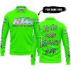TOO OLD TO RIDE TOO SLOW TO DIE - CUSTOM NAME - KTM - GREEN - LONG SLEEVE POLO SHIRT