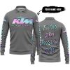 TOO OLD TO RIDE TOO SLOW TO DIE - CUSTOM NAME - KTM - GREY - LONG SLEEVE POLO SHIRT
