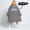 TOO OLD TO RIDE TOO SLOW TO DIE - CUSTOM NAME - KTM - GREY - OODIE BLANKET HOODIE