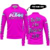 TOO OLD TO RIDE TOO SLOW TO DIE - CUSTOM NAME - KTM - PINK - LONG SLEEVE POLO SHIRT