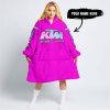 TOO OLD TO RIDE TOO SLOW TO DIE - CUSTOM NAME - KTM - PINK - OODIE BLANKET HOODIE