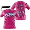 TOO OLD TO RIDE TOO SLOW TO DIE - CUSTOM NAME - KTM - PINK 1 - T-SHIRT