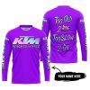 TOO OLD TO RIDE TOO SLOW TO DIE - CUSTOM NAME - KTM - PURPLE - JERSEY
