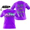 TOO OLD TO RIDE TOO SLOW TO DIE - CUSTOM NAME - KTM - PURPLE - T-SHIRT