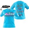 TOO OLD TO RIDE TOO SLOW TO DIE - CUSTOM NAME - KTM - SKY BLUE - T-SHIRT