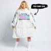 TOO OLD TO RIDE TOO SLOW TO DIE - CUSTOM NAME - KTM - WHITE - OODIE BLANKET HOODIE