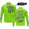 TOO OLD TO RIDE TOO SLOW TO DIE - CUSTOM NAME - MONSTER ENERGY - GREEN 1 - LONG SLEEVE POLO SHIRT