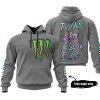 TOO OLD TO RIDE TOO SLOW TO DIE - CUSTOM NAME - MONSTER ENERGY - GREY