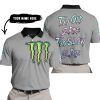 TOO OLD TO RIDE TOO SLOW TO DIE - CUSTOM NAME - MONSTER ENERGY - GREY - POLO SHIRT