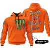 TOO OLD TO RIDE TOO SLOW TO DIE - CUSTOM NAME - MONSTER ENERGY - ORANGE