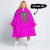 TOO OLD TO RIDE TOO SLOW TO DIE - CUSTOM NAME - MONSTER ENERGY - PINK - OODIE BLANKET HOODIE