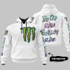 TOO OLD TO RIDE TOO SLOW TO DIE - CUSTOM NAME - MONSTER ENERGY - WHITE