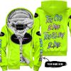 TOO OLD TO RIDE TOO SLOW TO DIE - CUSTOM NAME - POLARIS - NEON - FLEECE ZIP HOODIE