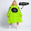 TOO OLD TO RIDE TOO SLOW TO DIE - CUSTOM NAME - POLARIS - NEON - OODIE BLANKET HOODIE