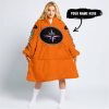 TOO OLD TO RIDE TOO SLOW TO DIE - CUSTOM NAME - POLARIS - ORANGE - OODIE BLANKET HOODIE
