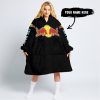 TOO OLD TO RIDE TOO SLOW TO DIE - CUSTOM NAME - REDBULL - BLACK - OODIE BLANKET HOODIE