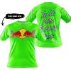 TOO OLD TO RIDE TOO SLOW TO DIE - CUSTOM NAME - REDBULL - GREEN - T-SHIRT