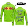 TOO OLD TO RIDE TOO SLOW TO DIE - CUSTOM NAME - REDBULL - GREEN 1 - LONG SLEEVE POLO SHIRT