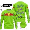 TOO OLD TO RIDE TOO SLOW TO DIE - CUSTOM NAME - REDBULL - GREEN 1 - SWEATER UGLY