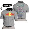 TOO OLD TO RIDE TOO SLOW TO DIE - CUSTOM NAME - REDBULL - GREY - POLO SHIRT