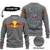 TOO OLD TO RIDE TOO SLOW TO DIE - CUSTOM NAME - REDBULL - GREY - SWEATER UGLY