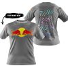 TOO OLD TO RIDE TOO SLOW TO DIE - CUSTOM NAME - REDBULL - GREY - T-SHIRT