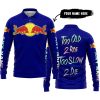 TOO OLD TO RIDE TOO SLOW TO DIE - CUSTOM NAME - REDBULL - NAVY - LONG SLEEVE POLO SHIRT
