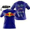 TOO OLD TO RIDE TOO SLOW TO DIE - CUSTOM NAME - REDBULL - NAVY - T-SHIRT