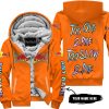 TOO OLD TO RIDE TOO SLOW TO DIE - CUSTOM NAME - REDBULL - ORANGE - FLEECE ZIP HOODIE