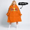 TOO OLD TO RIDE TOO SLOW TO DIE - CUSTOM NAME - REDBULL - ORANGE - OODIE BLANKET HOODIE