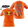 TOO OLD TO RIDE TOO SLOW TO DIE - CUSTOM NAME - REDBULL - ORANGE - T-SHIRT