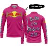 TOO OLD TO RIDE TOO SLOW TO DIE - CUSTOM NAME - REDBULL - PINK 1 - LONG SLEEVE POLO SHIRT