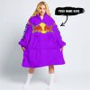 TOO OLD TO RIDE TOO SLOW TO DIE - CUSTOM NAME - REDBULL - PURPLE - OODIE BLANKET HOODIE
