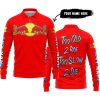 TOO OLD TO RIDE TOO SLOW TO DIE - CUSTOM NAME - REDBULL - RED - LONG SLEEVE POLO SHIRT