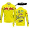 TOO OLD TO RIDE TOO SLOW TO DIE - CUSTOM NAME - REDBULL - YELLOW - LONG SLEEVE POLO SHIRT