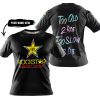 TOO OLD TO RIDE TOO SLOW TO DIE - CUSTOM NAME - ROCKSTAR - BLACK - T-SHIRT