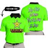 TOO OLD TO RIDE TOO SLOW TO DIE - CUSTOM NAME - ROCKSTAR - GREEN - POLO SHIRT