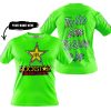 TOO OLD TO RIDE TOO SLOW TO DIE - CUSTOM NAME - ROCKSTAR - GREEN - T-SHIRT