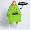 TOO OLD TO RIDE TOO SLOW TO DIE - CUSTOM NAME - ROCKSTAR - GREEN 1 - OODIE BLANKET HOODIE