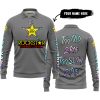 TOO OLD TO RIDE TOO SLOW TO DIE - CUSTOM NAME - ROCKSTAR - GREY - LONG SLEEVE POLO SHIRT