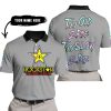 TOO OLD TO RIDE TOO SLOW TO DIE - CUSTOM NAME - ROCKSTAR - GREY - POLO SHIRT
