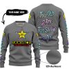 TOO OLD TO RIDE TOO SLOW TO DIE - CUSTOM NAME - ROCKSTAR - GREY - SWEATER UGLY