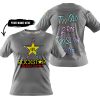 TOO OLD TO RIDE TOO SLOW TO DIE - CUSTOM NAME - ROCKSTAR - GREY - T-SHIRT